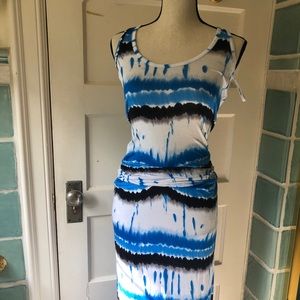 Calvin Klein Tie Die Maxi Dress